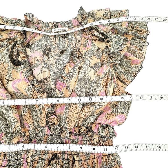 ULLA JOHNSON Cicely Silk Blend Dress in Ivory 0 - Picture 9 of 9